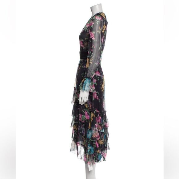 NWOT Zimmermann  ninety six Floral Black Dress - Picture 10 of 11